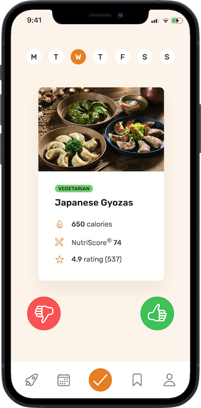 Iphone app peferences selection screen
